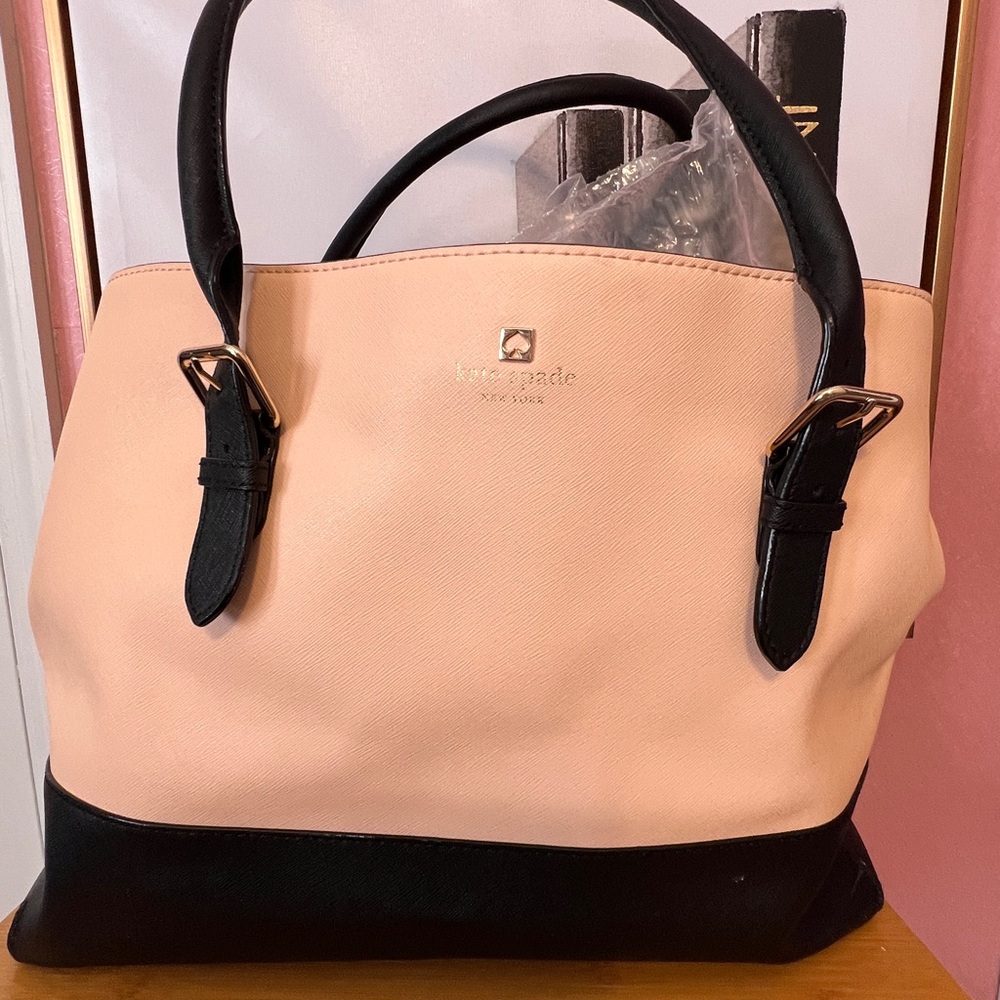 Kate Spade Two-Tone Pink and Black Satchel